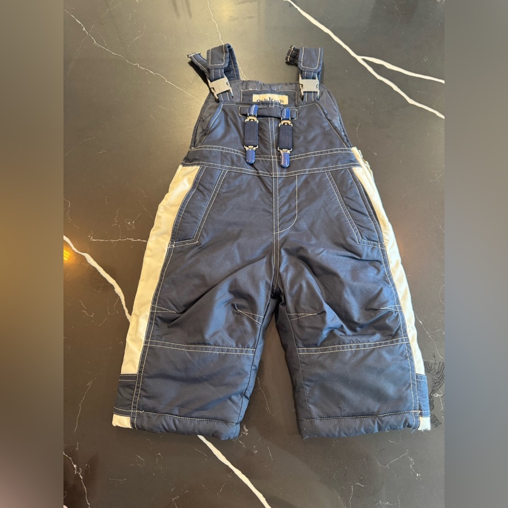 Vintage OshKosh B'gosh Navy and‎ Beige Kids Snowsuit